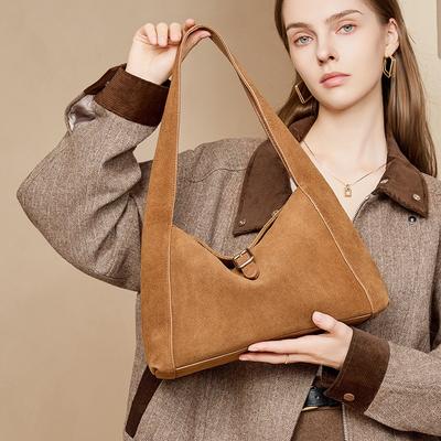 Suede Bag New Women's Handbag Leather Light Commuting Niche High-end Fashion Women's Shoulder Bag