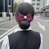Head Flower Female Vocational Nurse Hairnet Bank Flight Attendant Special Disc Hair Net Pocket Bow Hairpin Tooling Headdress