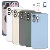 10Pcs Replacement For 13 14 15 Pro Max Mini Plus Back Housing Cover Battery Glass Rear Door Chassis Frame Carcasses Body