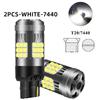 2pcs 1156 P21W 1157 Turn Signal Light 7440 T20 BAU15S DRL 7443 CANBUS LED Bulb with Fan Super Bright Car Reverse Brake Lights