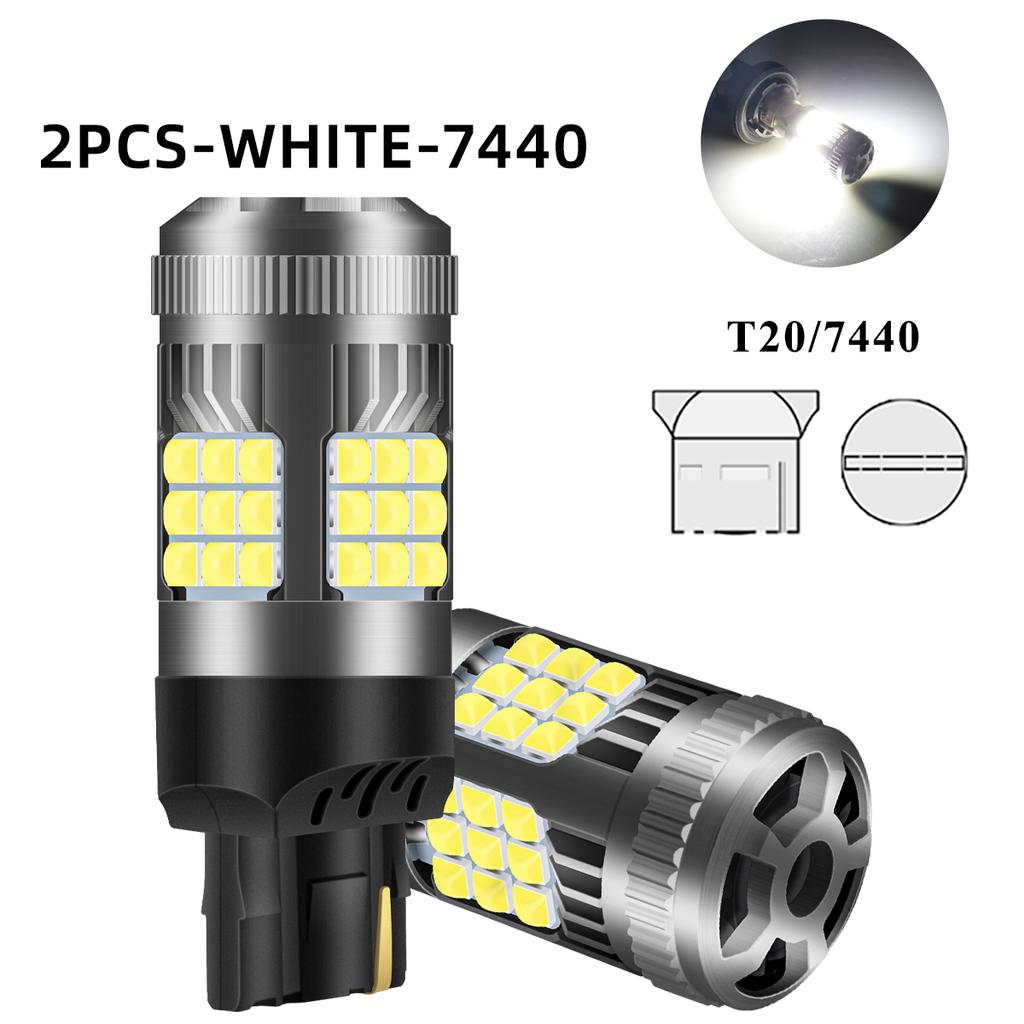 2pcs 1156 P21W 1157 Turn Signal Light 7440 T20 BAU15S DRL 7443 CANBUS LED Bulb with Fan Super Bright Car Reverse Brake Lights