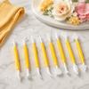8Pcs Cake Fondant Tool Set Double Ended Cake Decorating Tools Kit Fondant Modeling Tools  Baking