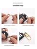 Cabron Universal Zinc Alloy Keychain with Small Horseshoe Buckle, Ideal for All Key Bags