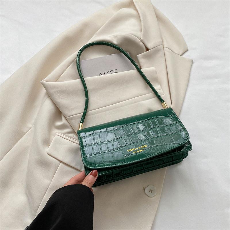 Versatile Pu Leather Crossbody Bag Modern Fashion Statement For Street Style Lovers зелёный