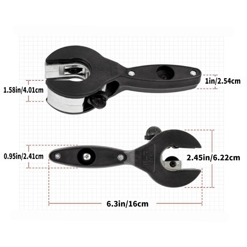 Ratcheting Tubing Cutter Pipe Cutting Tool Single Hand Operation With Protective Gloves for Cutting Copper and Metal