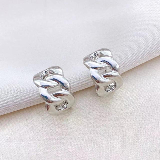 Silver Color Earrings For Women /Men Small Hoop Earrings Hollow Statement Circle Earring Brincos Fashion Jewelry Girl