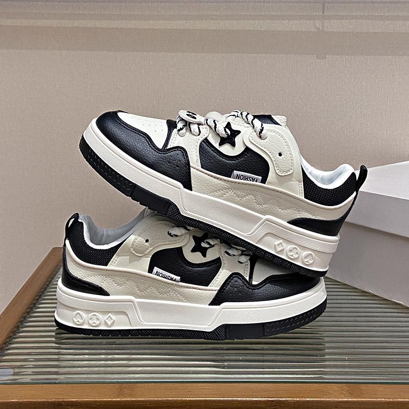 

Кроссовки на толстой платформе для женщин, повседневные, нескользящие, со шнуровкой, легкие, для ходьбы, женские, дышащие, удобные, из искусственной кожи, для бега, теннисные кроссовки 40