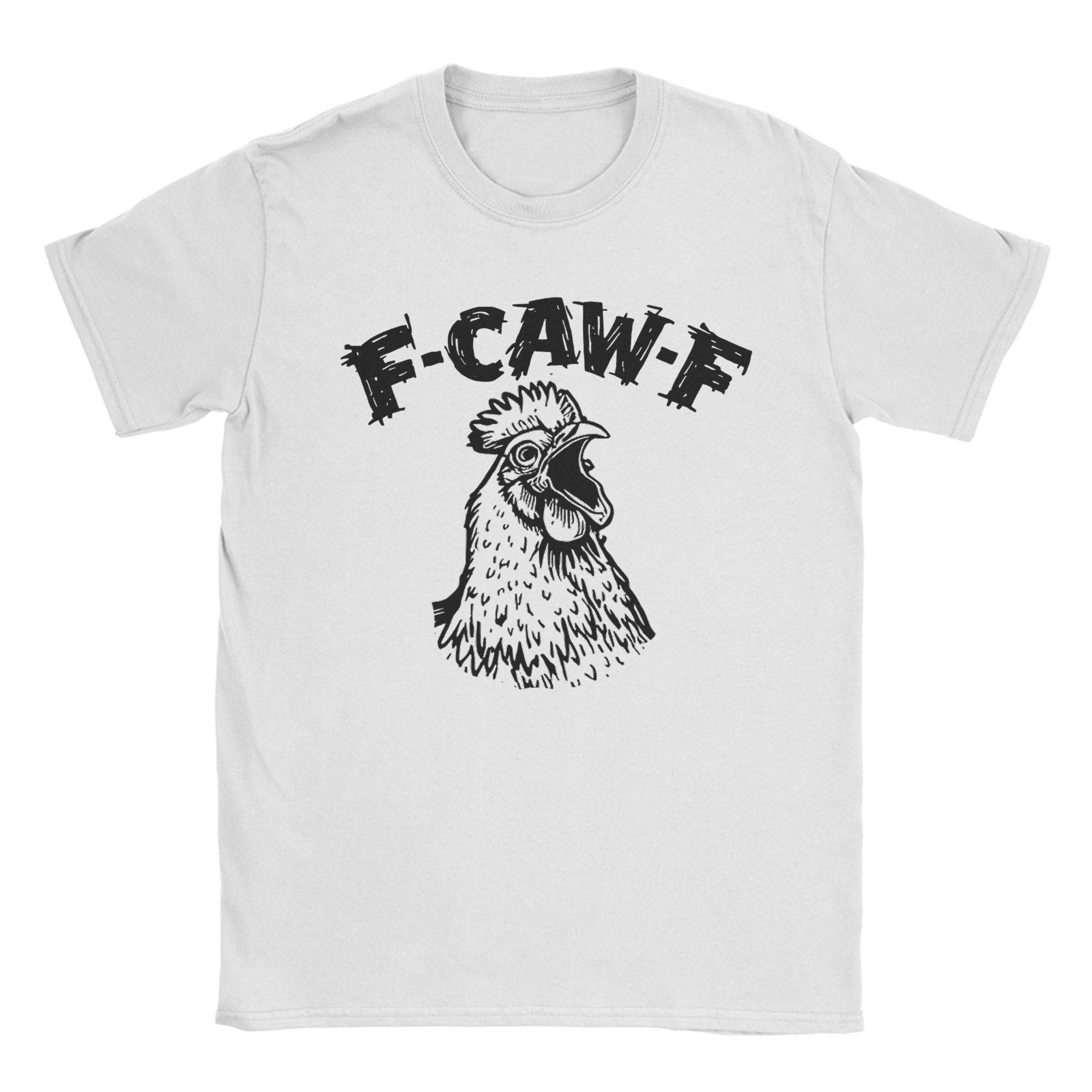 

Men s F-Caw-F Funny Chicken FCAWF Meme T Shirts Pure Cotton Clothes Short Sleeve Round Collar Tee Shirt Graphic Printed T-Shirt XL