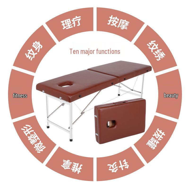 Foldable Portable Massage and Beauty Bed for Therapy & Tattoos