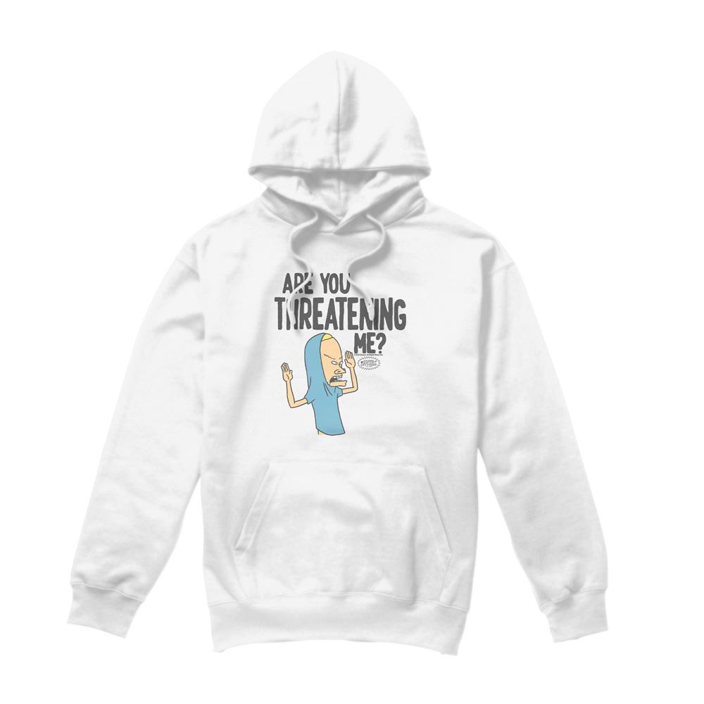 Beavis & Butthead Mens Are You Threatening Me? Hoodie
