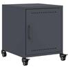 VidaXL Anthracite Bedside Table 36x39x43.5 Cm Steel, Cabinet, Side Cabinet, Phone Stand, Bedside Table, 846618