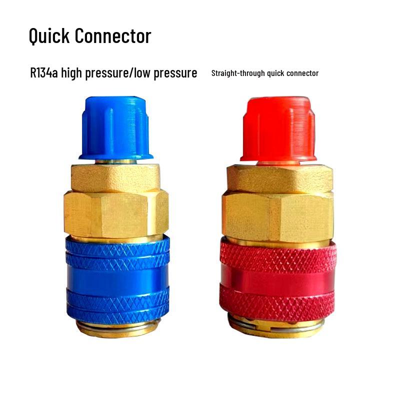 R134a Quick Coupler High/Low Pressure AC Refrigerant Adapter Tool