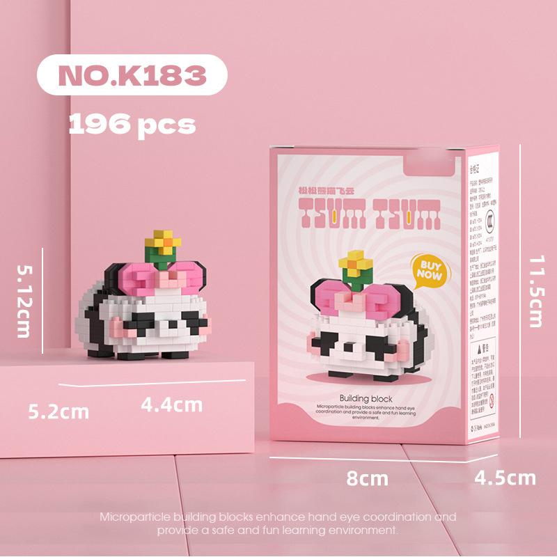 Chinese Panda Mini Building Blocks Toys for Children 9 To 12 Year Old Adult Diy 3d Constructor Micro Bricks Educational Toy Gift