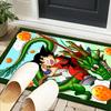 Goku Anime Office Rug Chair Mat, Game Carpet, Suitable for Front Door, Bedroom, Living Room, Desk, Holiday Gift
