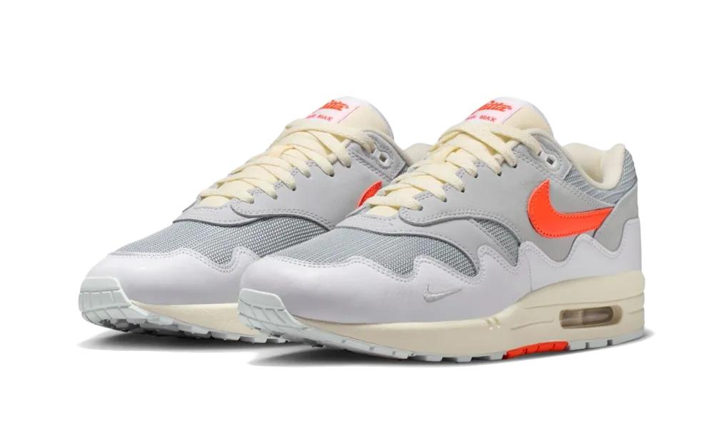Air Max 1 Patta Waves Weiß Hyper Crimson (Mit Armband)