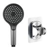 New Round Booster Shower Head Three-speed Large Panel Handheld Shower Head Home Bath Shower Set