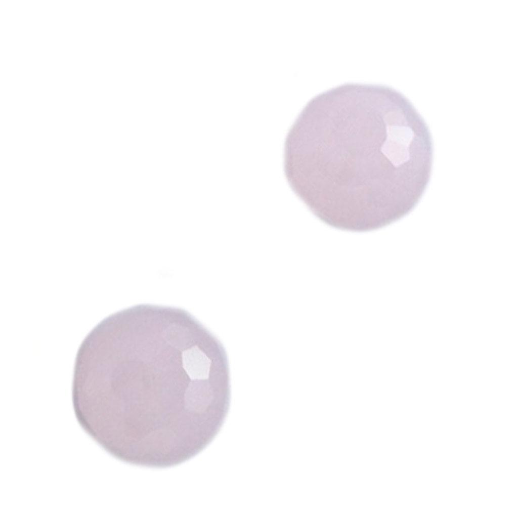 Les Trésors De Lily [N6883] - Pink 'Crystal Balls' Silver Earrings - 6 Mm