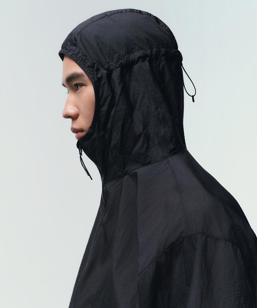 Musinsa Standard [City Leisure] Lightweight Packable Windbreaker Jacket [Black]