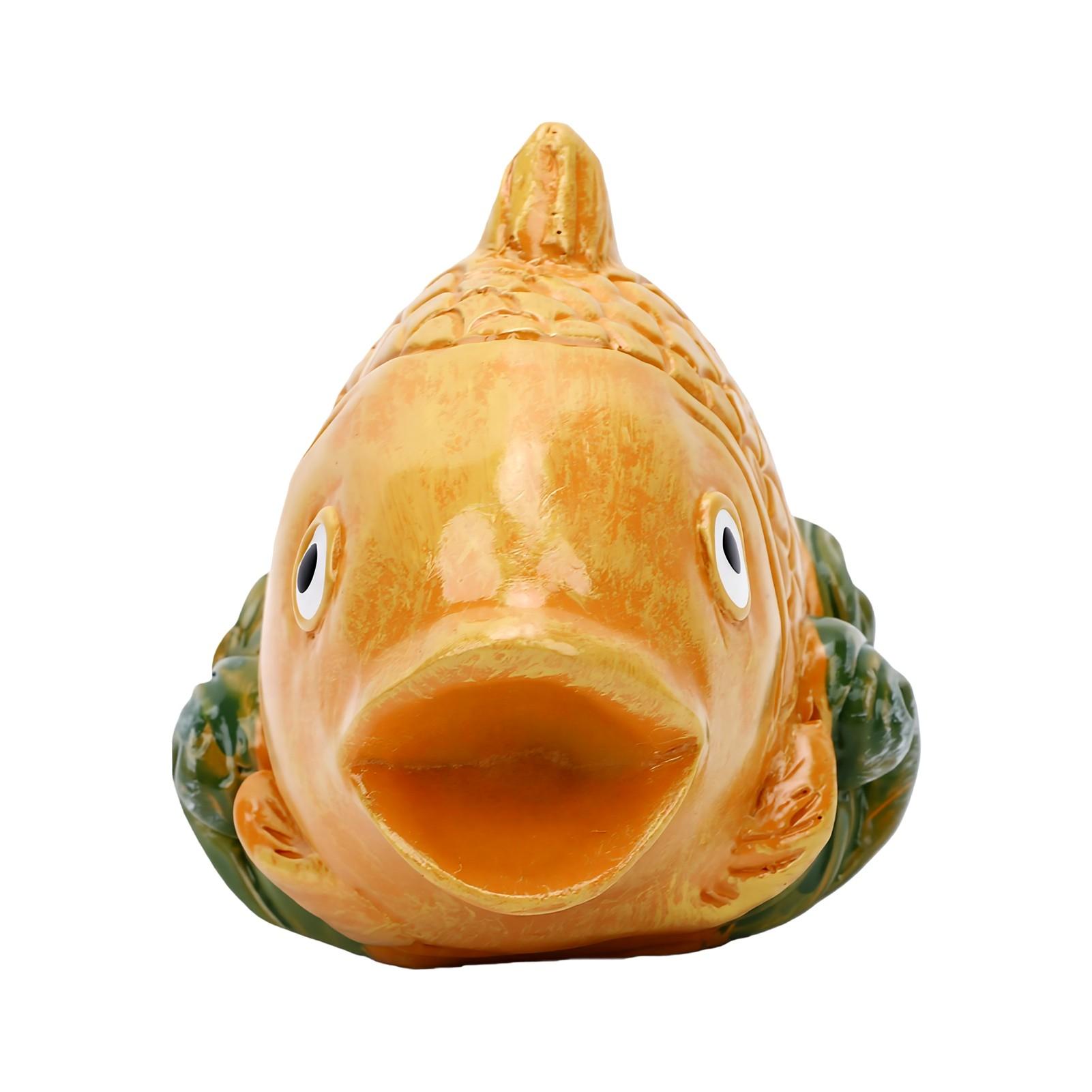 2PCS Capuchons de Boulons de Toilette Poisson Résine Créatif Décoratif Cache-Vis de Cuvette de Toilette pour Accessoire de Salle de Bain Jaune