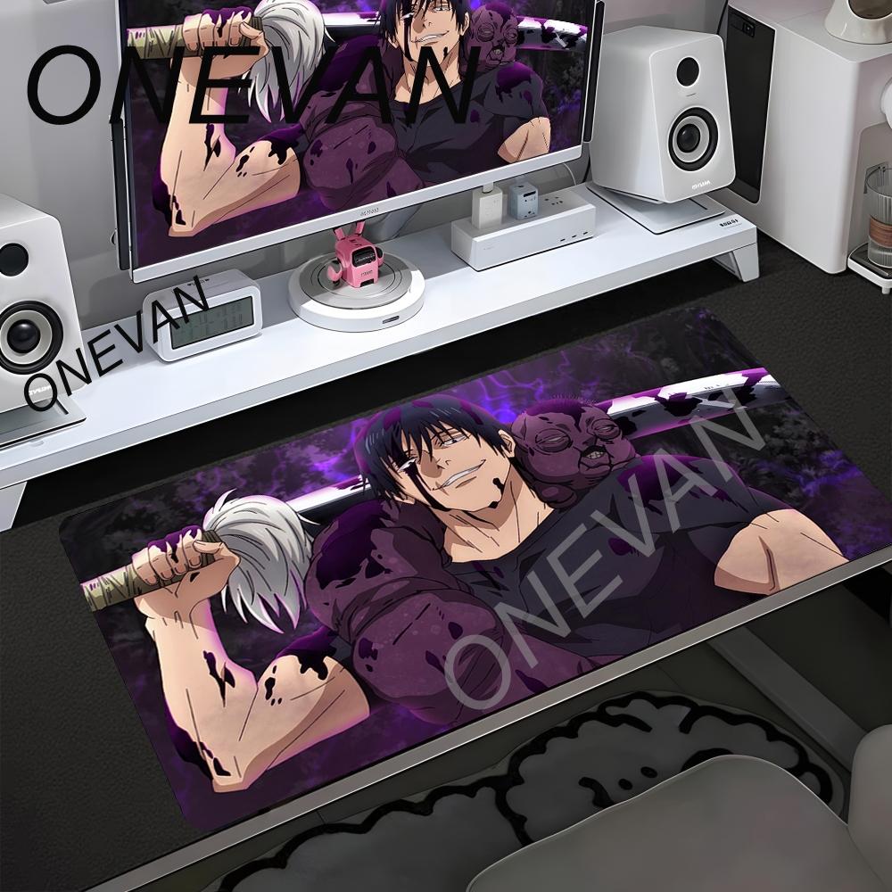 Tapete de Rato Roxo de Anime HD Jujutsu Kaisen Teclado de Jogo Mesa Tapete de Secretária Portátil Satoru Gojo Mousepad PC Gamer Gabinete Tapete de Secretária Estendido