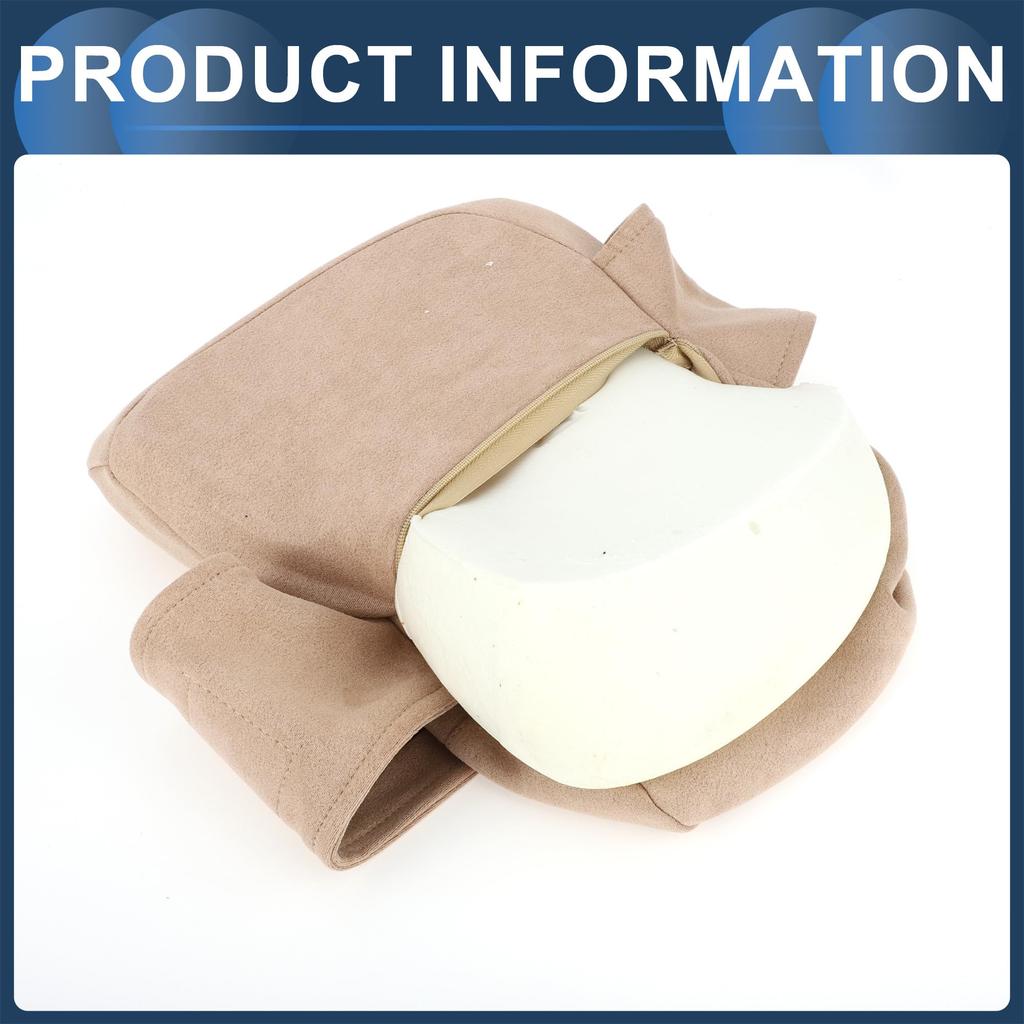 INFINAUTO Car Neck Lower Back Pain Relief Seat Cervical Support Car Breathable Suede and Memory 1 Convenient for Long Car Neck Gaming Office Home Use