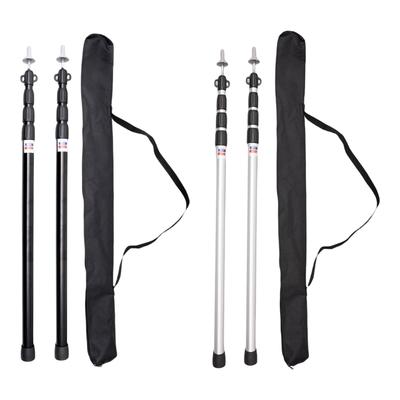 Set of 2 Adjustable Tarp Poles for Camping, Hiking, Awning, Canopy, Sun Sails, Rain Shelter.