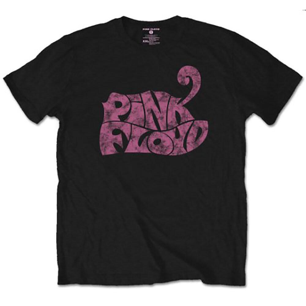 

Pink Floyd T-Shirt Swirl Logo Rock Band Official New Black 3XL