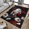 1pc Owl Flowers Carpet Anti Slip Polyester Floor Mat for office,Bedroom
