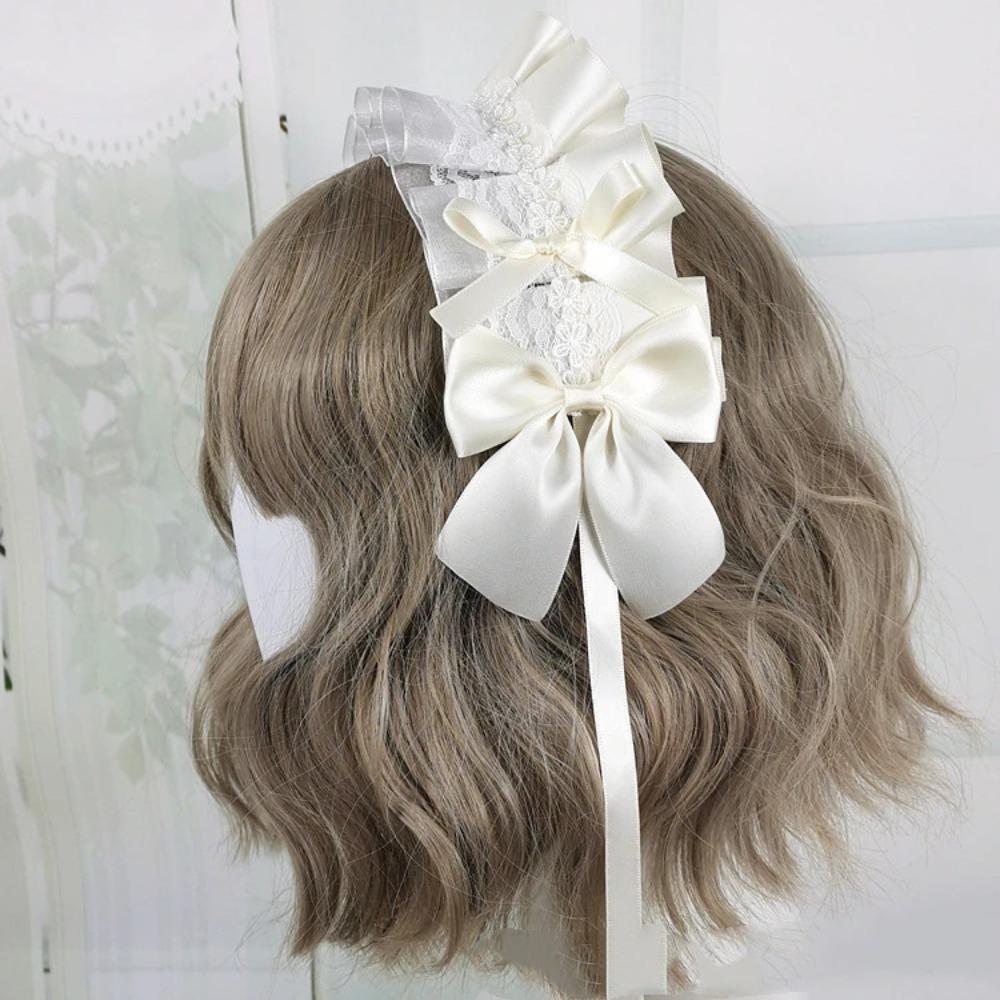 Multi-colored Lace Headwear Bow Lolita Headband Lovely Cosplay Hair Hoop  Anime Convention