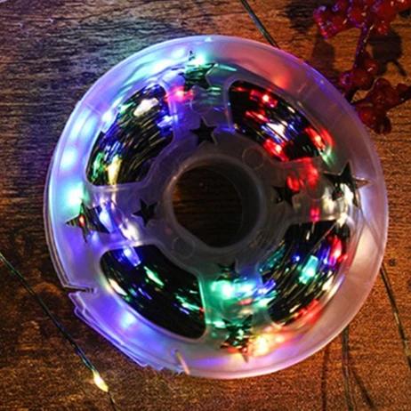

10/20/30/40/50M Christmas Tree Green Line LED Copper Wire Colorful Light String Green Plant Christmas Courtyard Decorative Light 10M 100Leds(USB)