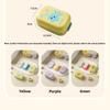 Dopamine Double Layer Draining Soap Boxes Portable with Cover High Appearance with Sponge Household Bathroom Hygiene Soap Boxes