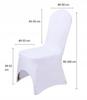 White Wedding Banquet Chair Cover Elastic [21Ba]