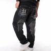 Moda męska Luźne długie spodnie Hip Hop Jean Pant Spodnie w stylu ulicznym Plus rozmiar 30-46