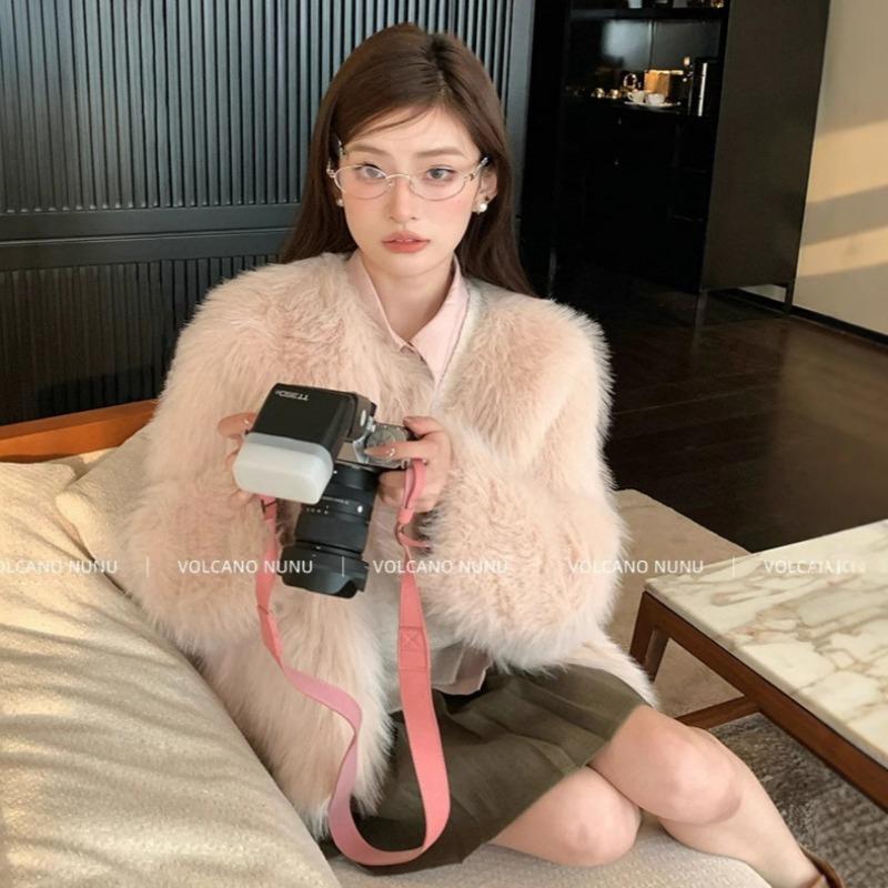 

Новая мода и защита окружающей среды Тосканская куртка из длинношерстного меха золотого цвета на зиму женская одежда для молодых XL 120- or more