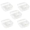 Clear Plastic Mini Square Jewelry Box For Necklaces And Bracelets Lightweight Storage For Daily Use And Gift Packaging
