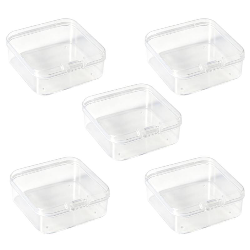 Clear Plastic Mini Square Jewelry Box For Necklaces And Bracelets Lightweight Storage For Daily Use And Gift Packaging