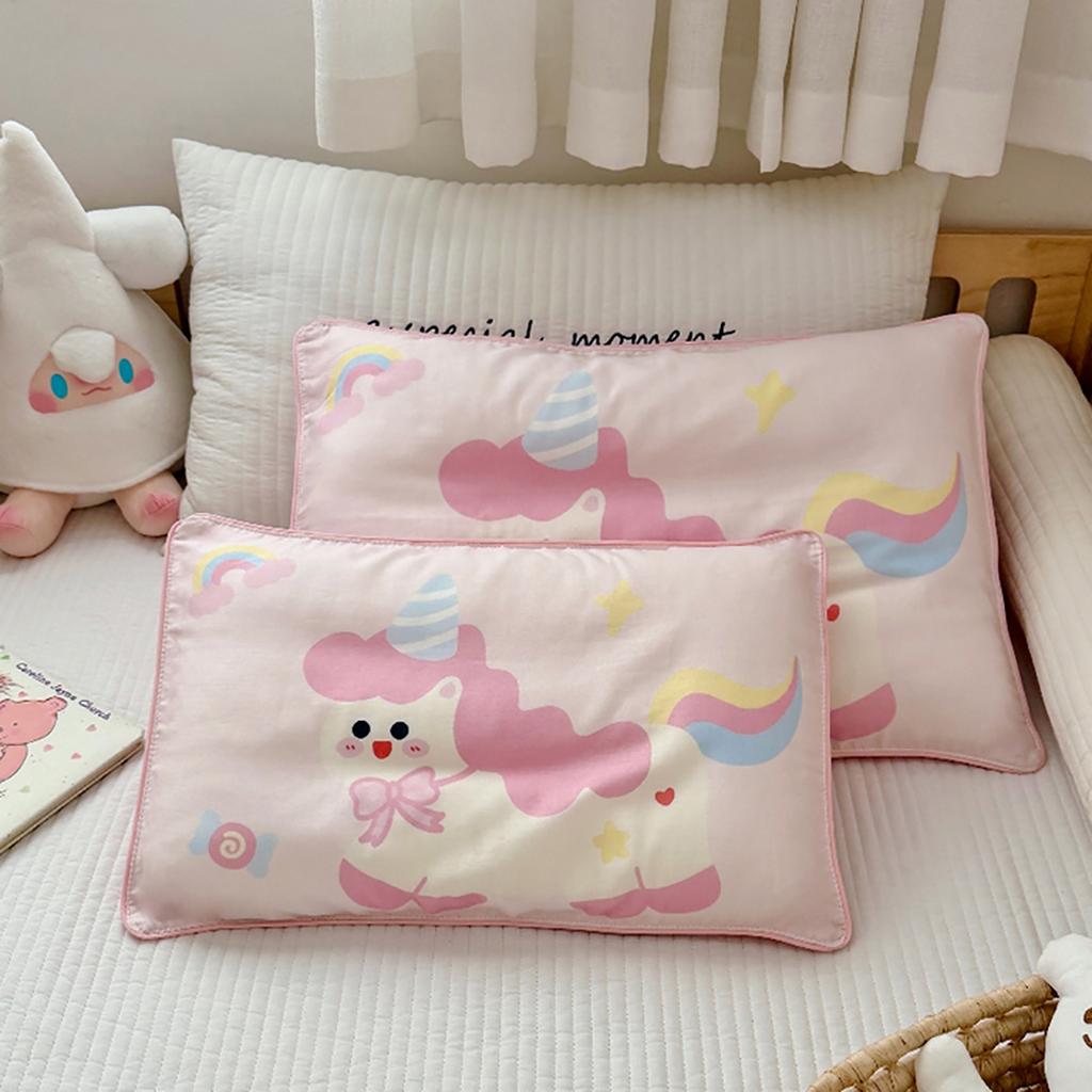 1 Pc 100% Cotton Gauze Pillowcase Cartoon Pillow Case Bedding Cookies Pillow Cover Envelope Custom Pillow Case Cover 30x50cm