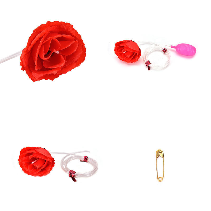 Water Squirt Rose Clown Flower Magic Trick Joke Funny Prank Kids Prankster Prop