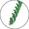 Kyowa Clean Pipe 35mm Vikan Pipe Cleaner 53775 Brush, White, Diameter,