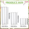 Glaszylinder-Vasen 4 6 8 Zoll hoch Klare Blumenvase Hurrikan Kerzenhalter für Tischdekoration Hochzeit Heimdeko