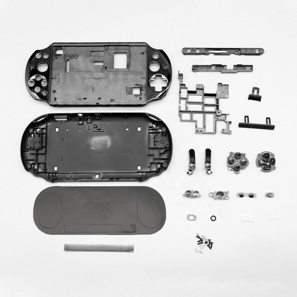 Vollständiges Set Kunststoff-Gehäuse für PSV 2000 für Psvita 2000 Spielkonsolen-Hülle Abdeckschale SD-Kartenfach Funktionstaste Reparatur