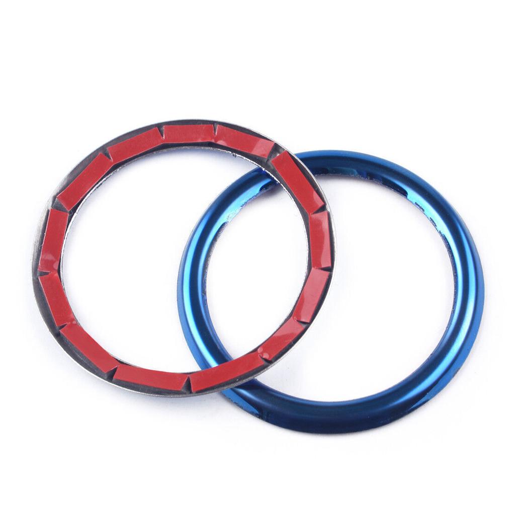 2pcs Blue Front Door Audio Speaker Frame Cover Trim Fit for Toyota Corolla 16-18