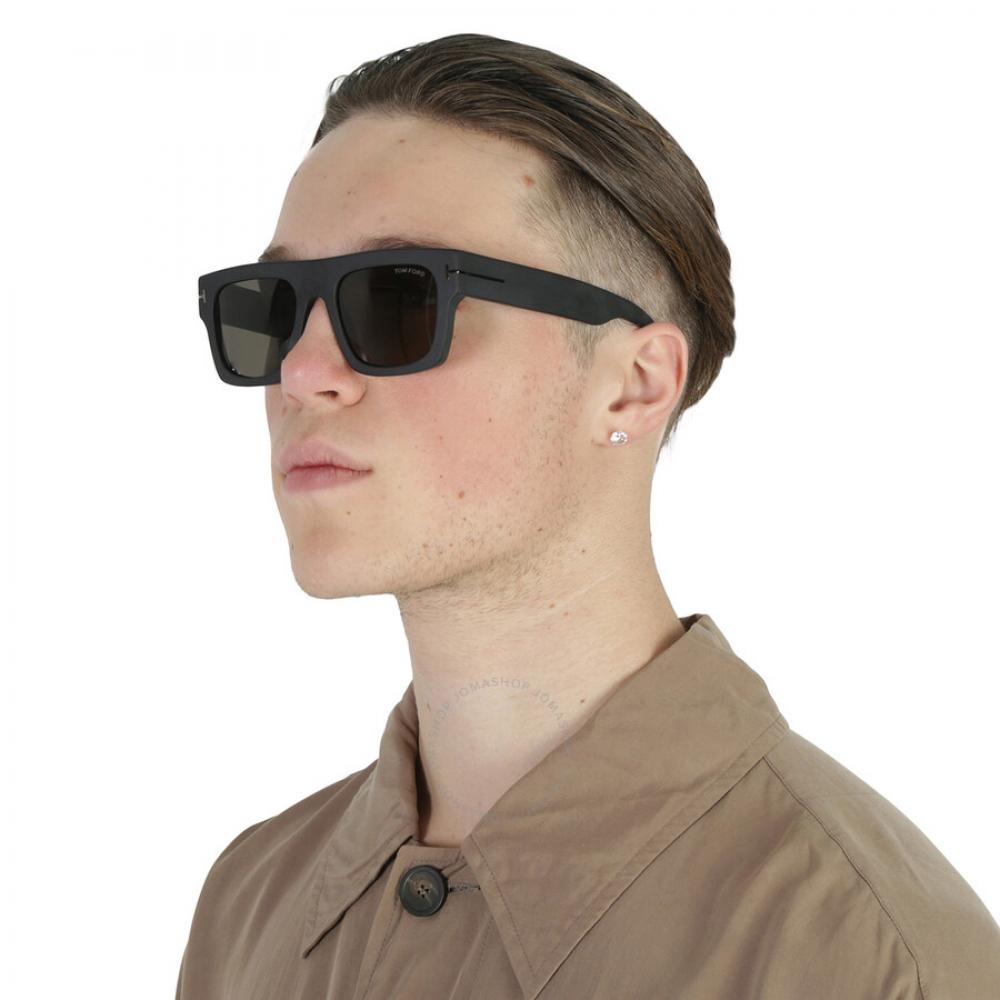 Tom Ford FauSto Smoke BrowliNe MeN S SuNglaSSeS Ft0711 N 02a 53