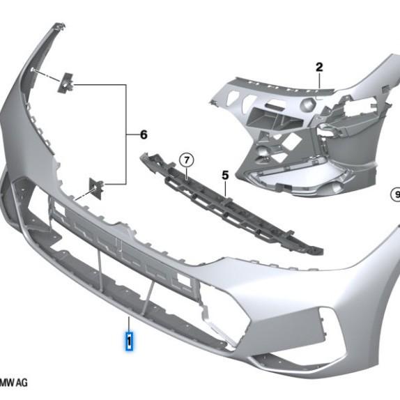 Front Bumper Assembly for BMW 3 Series G20 Saloon LCI