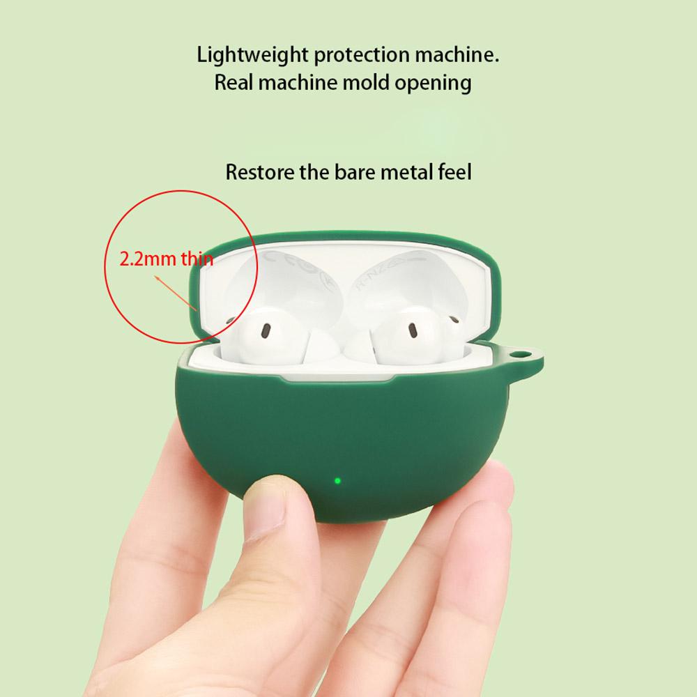 Pro OnePlus Buds 4 Silikonové pouzdro Bezdrátová sluchátka Ochranný kryt s přezkou proti ztrátě