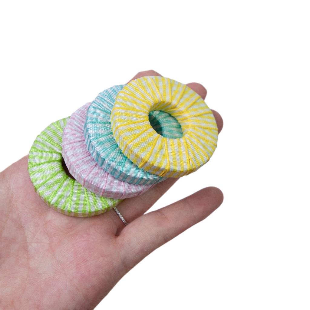4 Pezzi Pesi in Metallo con Motivo Tessuto Rotondi Pesi da Cucito Pesi per Taglio Tessuto Pesi per Creazione Modelli e Taglio Campioni