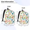Sunny Pickleball Pattern Backpack Hot Sale Daypack Large Capacity Kids BookBag School Bag Shoulder Bags for Men Women