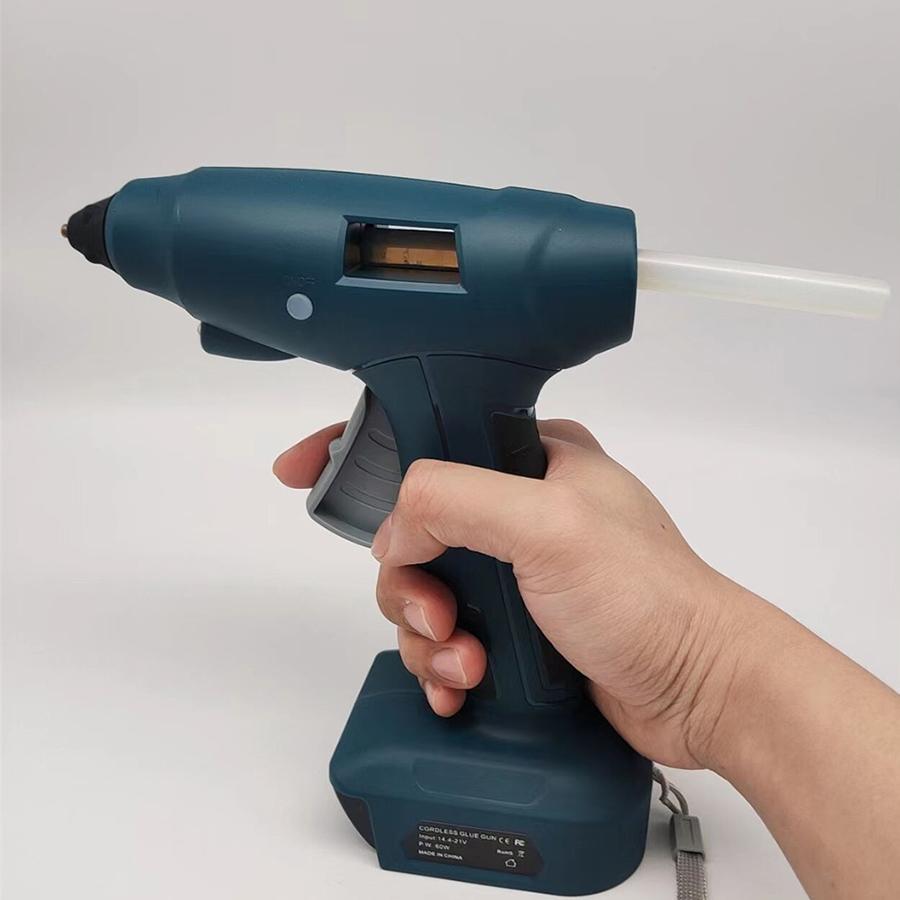 

60W Cordless Hot Melt Gun + Glue Stick w/o Battery For Arts Craft DIY Tools