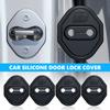 Silicone Car Door Lock Buckle Protector Cover For GR Sport Yaris Chr Auris Rav4 Prius Prado Avensis Verso
