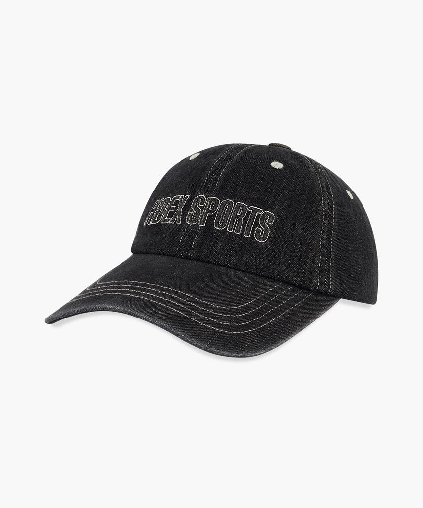HDEX Washed Stitch Denim Ball Cap (Black)